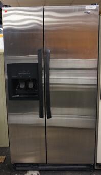 Stainless steel side-by-side refrigerator