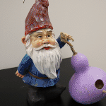 Gnome birdhouse.