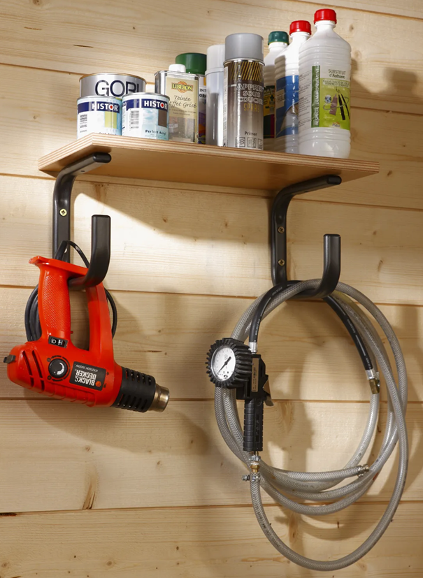 Garage shelves.