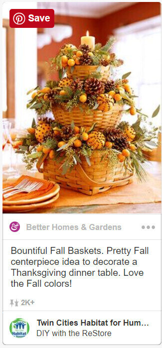 Fall Decor - Pinterest Basket